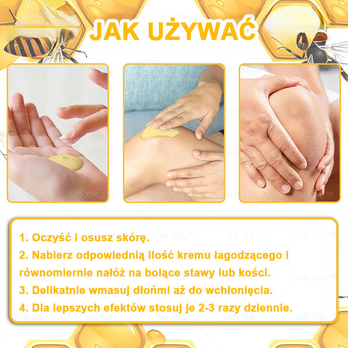 XRLXRL® Jad pszczeli Maść przeciwbólową wspomagającą gojenie kości ✨🌸(Szczególnie dla osób starszych i zalecane przez EFORT)