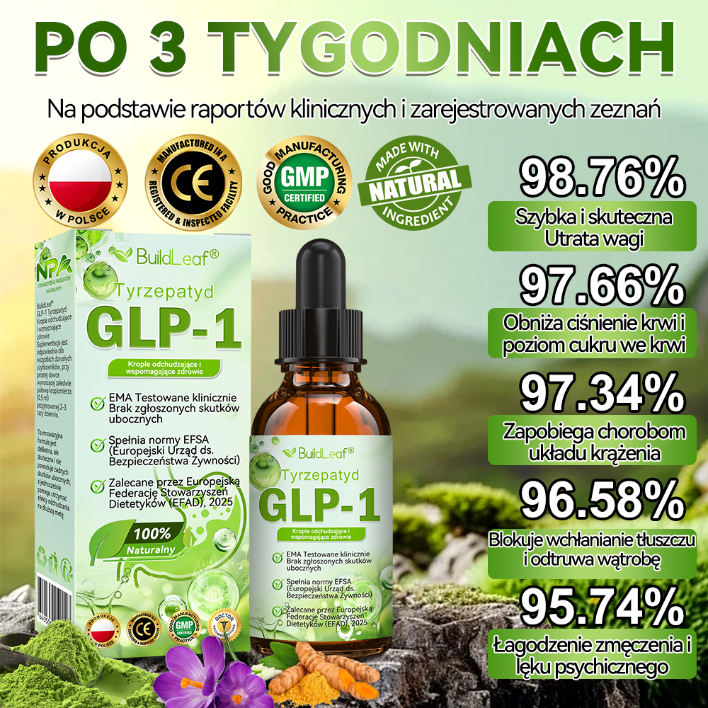 Wyprodukowano i wysłano z Polski 🌿BuildLeaf® Tyrzepatyd GLP-1 Krople odchudzające i wspomagające zdrowie🇵🇱 OSTATNI DZIEŃ – SKORZYSTAJ Z 80% ZNIŻKI!