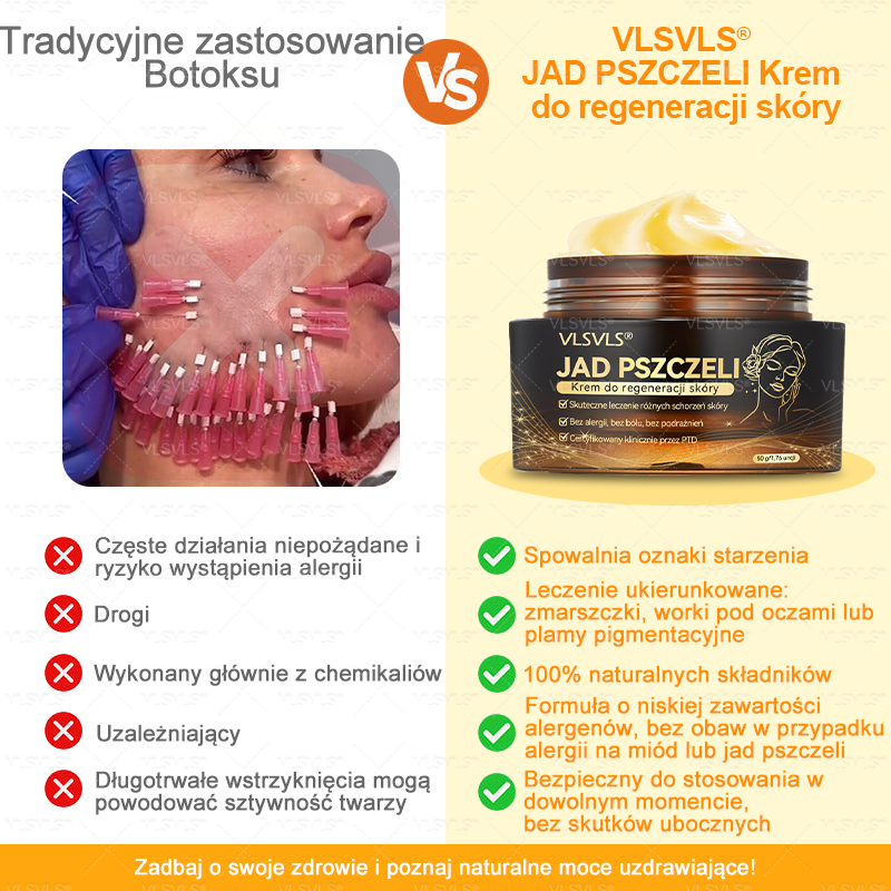 Wyprodukowane i wysłane z Polski🌸VLSVLS®JAD PSZCZELIKrem do regeneracji skóry🔥🔥 OSTATNI DZIEŃ 80% ZNIŻKI