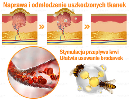 VLSVLS™ KREM NAPRAWCZY Z WENINĄ PSZCZELĄ (🧑‍⚕️Zalecany przez AAD) - Jad pszczeli oczyszcza skórę, walczy z trądzikiem, wyrównuje koloryt skóry, redukuje blizny, uszkodzenia słoneczne i plamy starcze