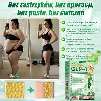 BuildLeaf® GLP-1 20 w 1 Slim & Health Oral Solution , zawierający 100 miliardów CFU aktywnych probiotyków ✅ Wspomaga kontrolę wagi, zdrowie serca, cukrzycę, a jednocześnie ujędrnia skórę i dodaje energii.