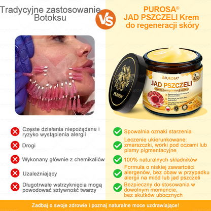 Wyprodukowany i wysłany z Polski 🌸PUROSA® Krem z jadem pszczelim do regeneracji skóry🔥🔥 OSTATNI DZIEŃ – 80% ZNIŻKI!